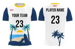 Custom elegant sun set adult youth volleyball jersey - Jersey