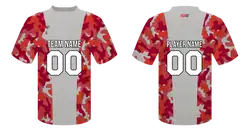 Custom stylish camo adult youth unisex football jersey - Jersey