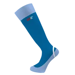 Custom adult youth unisex softball full calf socks elegant blue - Socks