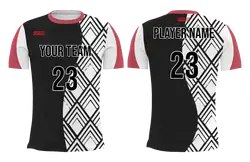 Custom one side shapes adult youth volleyball jersey - Jersey