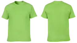 Custom cotton short sleeve shirts adult youth unisex mint green - Cotton-shirt