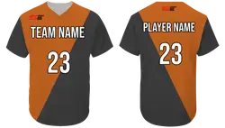 Custom casual short sleeve solids adult youth unisex softball jersey - Jersey