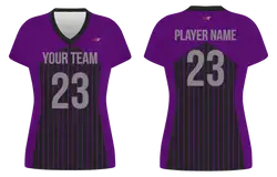 Custom vertical lines adult youth volleyball jersey - Jersey
