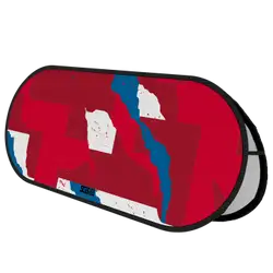 Custom popup banner map red white blue horizontal - Pop-up-banners