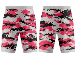 Custom vivid camo adult youth unisex basketball shorts - reversible uniform - Short