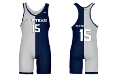 Custom navy snow adult youth unisex powerlifting singlets - Powerlifting-singlets