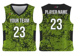Custom side panel abstract adult youth unisex basketball jersey - reversible uniform - Jersey
