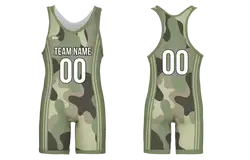 Custom wrestling singlets adult youth unisex urban camo - Wrestling-singlets