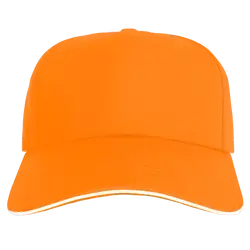 Custom adult youth unisex orange cap - Caps
