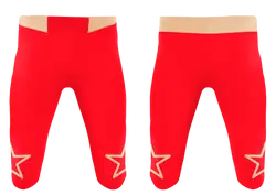 Custom red stars adult youth unisex footbal pants - Football-pants