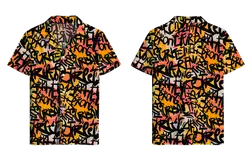 Custom short sleeve collared shirt adult youth unisex rebel - Short-sleeve-collared-shirts