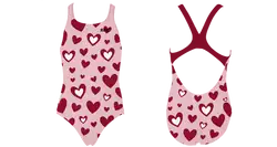 Custom youth standard bathing suit sweetheart splash - Swimming-bathing-suits