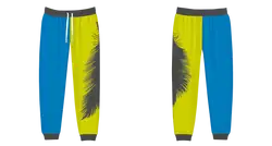 Custom black feather adult youth unisex cheerleading pants - Cheerleading-pants