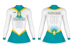 Custom figure skating long sleeve uniform jewel eye frost adult youth plain skirt - Figure-skating-uniforms