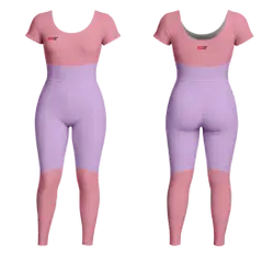 Custom women short  sleeve unitards dance uniform slate - Dance-bodysuits