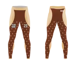 Custom moisture-wicking adult youth unisex full calf compression tights - Compression-tights