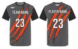 Custom claws scratches youth unisex basketball jersey - reversible uniform - Jersey