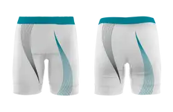 Custom elegant lines adult youth volleyball shorts - Short