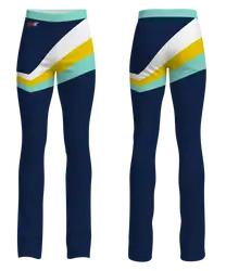 Custom figure skating pants adult youth unisex linear motion - Figure-skating-pants