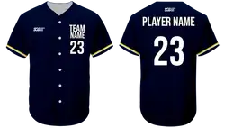 Custom  amber adult youth unisex full buttons baseball jersey - Jersey