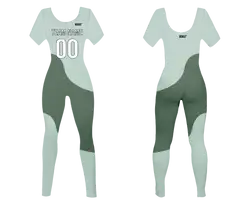 Custom women short sleeve dance bodysuit slate grove - Dance-bodysuits