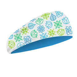 Custom floral yoga headband - Yoga-headband