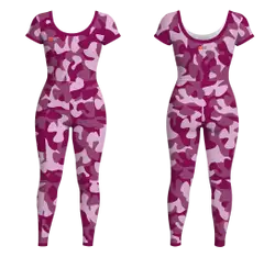 Custom women short  sleeve unitards dance uniform gear - Dance-bodysuits