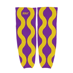 Custom hockey socks adult youth unisex aurora yellow - Socks