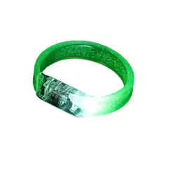 Green led training wristbands - Led-wristbands