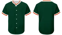 Custom emerald hurricane adult youth unisex full buttons baseball jersey - Jersey