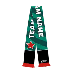 Custom fan scarf emerald blaze - Fan-scarves