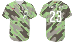 Custom unique camo adult youth unisex baseball jersey - Jersey