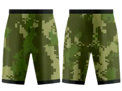 Custom army pixelated camo adult youth unisex basketball shorts - reversible uniform - Short