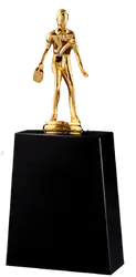 Golden man table tennis trophies awards - Trophies-awards