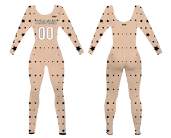 Custom women long sleeve dance bodysuit luminous star - Dance-bodysuits