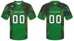 Custom peacock animals adult youth unisex football jersey - Jersey