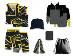 Custom abstract lines adult youth unisex basketball jersey - reversible uniform - Jersey