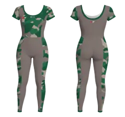 Custom women short  sleeve unitards dance uniform sniper - Dance-bodysuits