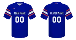 Custom football jersey adult youth unisex cerulean strike - Jersey