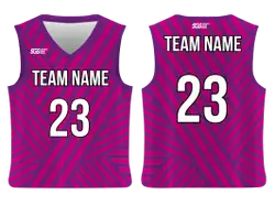 Custom crossed diagonal lines adult youth unisex basketball jersey - reversible uniform - Jersey