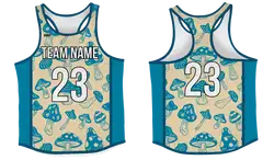 Custom track singlets adult youth unisex mushroom madness - Track-singlets