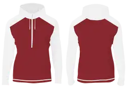 Custom half-zip color block adult youth unisex hoodie - Hoodie