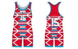 Custom adult youth unisex powerlifting dynamic zigzag - Powerlifting-singlets