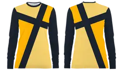 Custom cross stripe adult youth unisex long sleeve shirt-shooting shirts - Shirt-long-sleeve