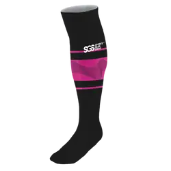 Custom soccer socks adult youth unisex raven rose - Socks