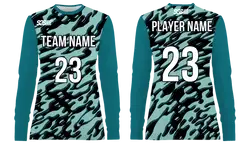 Custom abstract layers adult youth unisex long sleeves soccer jerseys - Jersey