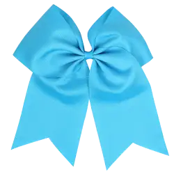 Custom cheerleading bow adult youth aqua pulse - Cheerleading-bows