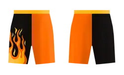 Custom flames nature adult youth soccer shorts - Short