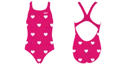 Custom youth standard bathing suit full heart - Swimming-bathing-suits