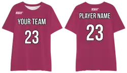 Custom dark pink adult youth unisex comfort short-sleevet shirt - Shirt